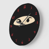 Ninja-Gesicht Große Wanduhr (Winkel)