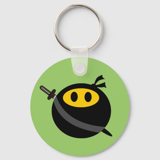 Ninja-Gesicht Schlüsselanhänger (Vorderseite)