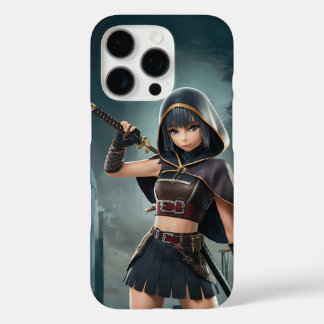 Ninja Girl Art - Dynamic and Fierce Warrior iPhone 16 Pro Hülle