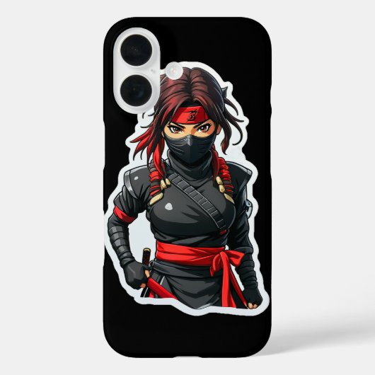 Ninja Girl Case-Mate iPhone Hülle (Rückseite)
