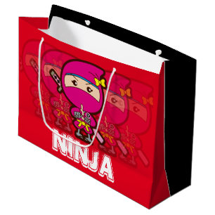 Ninja Girl Christmas Große Geschenktüte