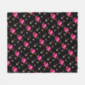 Ninja Girl Fleecedecke (Vorderseite (Horizontal))