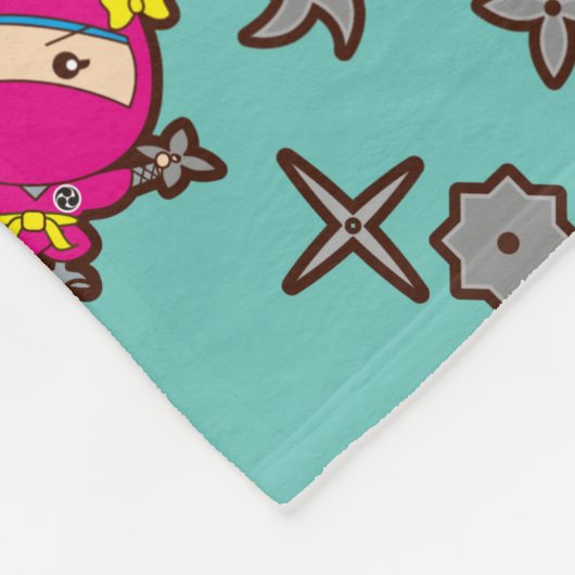 Ninja Girl Fleecedecke (Ecke)
