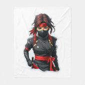 Ninja Girl Fleecedecke (Vorderseite)