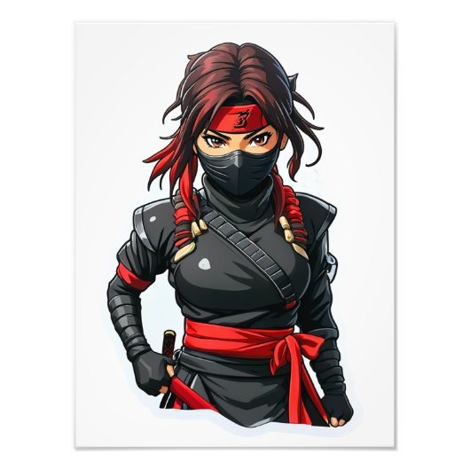 Ninja Girl Fotodruck (Vorne)