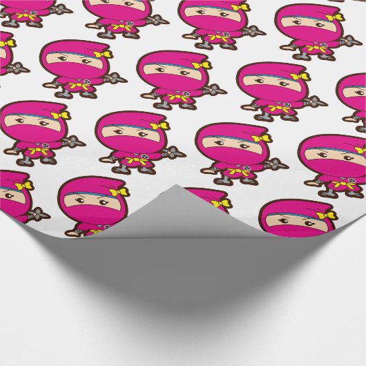 Ninja Girl Geschenkpapier (Ecke)