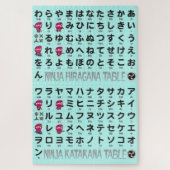 Ninja Girl Japanese Hiragana & Katakana Table Puzzle (Vertikal)