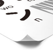 Ninja Girl Japanischer Katakana-Tisch Poster (Ecke)