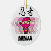 Ninja Girl Keramik Ornament (Rechts)