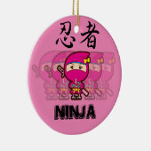 Ninja Girl Keramik Ornament (Rechts)