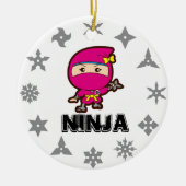 Ninja Girl Keramik Ornament (Vorne)