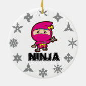 Ninja Girl Keramik Ornament (Hinten)