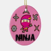 Ninja Girl Keramikornament (Rechts)