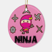Ninja Girl Keramikornament (Links)