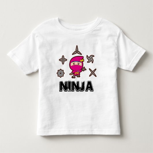 Ninja Girl Kleinkind T-shirt (Vorderseite)