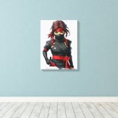 Ninja Girl Leinwanddruck (Insitu (Holzboden))