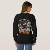 Ninja Girl Math – Math Attack Mode | Diseño divert Sweatshirt (Schwarz voll)