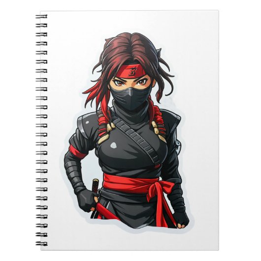 Ninja Girl Notizblock (Vorderseite)