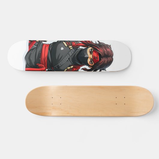 Ninja Girl Skateboard (Horizontal)