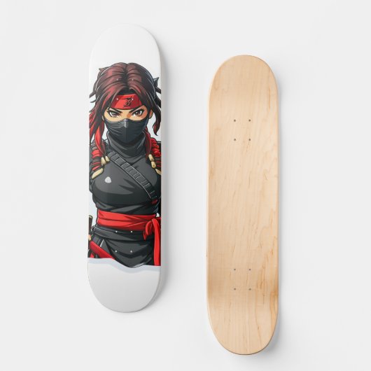 Ninja Girl Skateboard (Vorderseite)