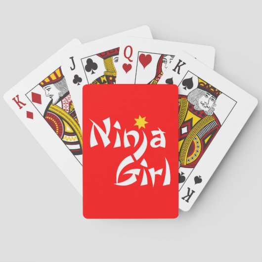 Ninja Girl Spielkarten (Rückseite)