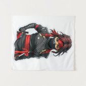 Ninja Girl Wandteppich (Vorderseite (Horizontal))