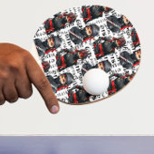 Ninja Girls Anime With Text Pattern Design Tischtennis Schläger