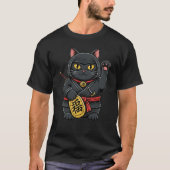 Ninja Glückskatze T-Shirt (Vorderseite)