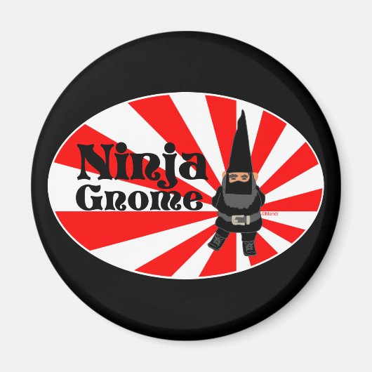 Ninja Gnome Magnet (Vorne)
