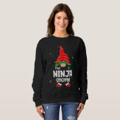 Ninja Gnome Matching Family Group Christmas Party Sweatshirt (Vorne ganz)