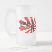 Ninja Gnome Mattglas Bierglas (Links)