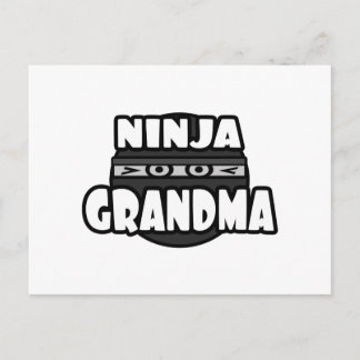 Ninja Grandma Postkarte