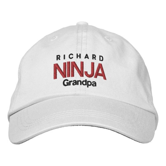 NINJA GRANDPA Personalisiert anpassbarer Hut V06 (Vorderseite)