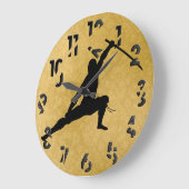 Ninja Große Wanduhr (Winkel)