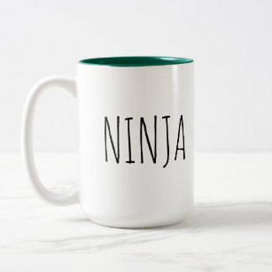 Ninja grüner Innenraum-innere Kaffee-Tasse Zweifarbige Tasse