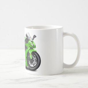 Ninja grünes Fahrrad Kaffeetasse
