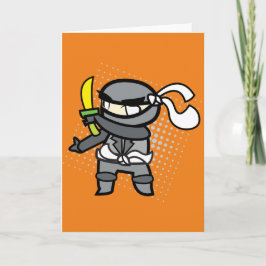 Ninja Grußkarte Karte
