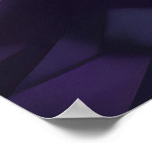 Ninja hält glühendes Schwert in futuristischer Sta Poster (Ecke)