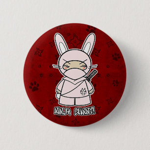 Ninja Häschen! Im roten Knopf Button