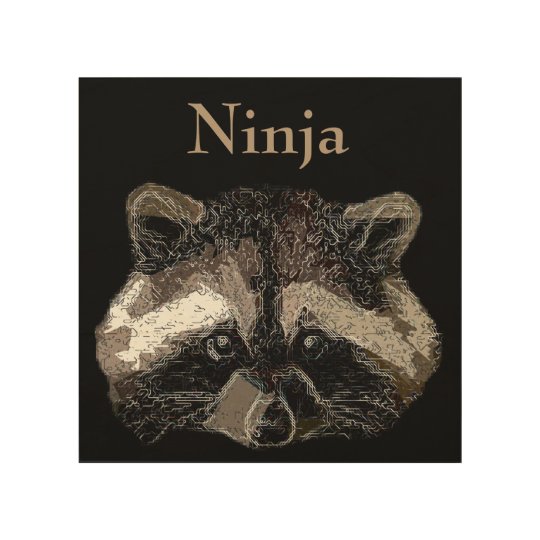 Ninja Holzleinwand