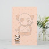 Ninja Hündchen! Briefpapier (Stehend Vorderseite)