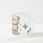 Ninja Hündchen! Mit Shurikens Tasse (VorderseiteRechts)