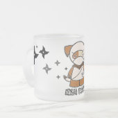 Ninja Hündchen! Mit Shurikens Tasse (Vorderseite Links)
