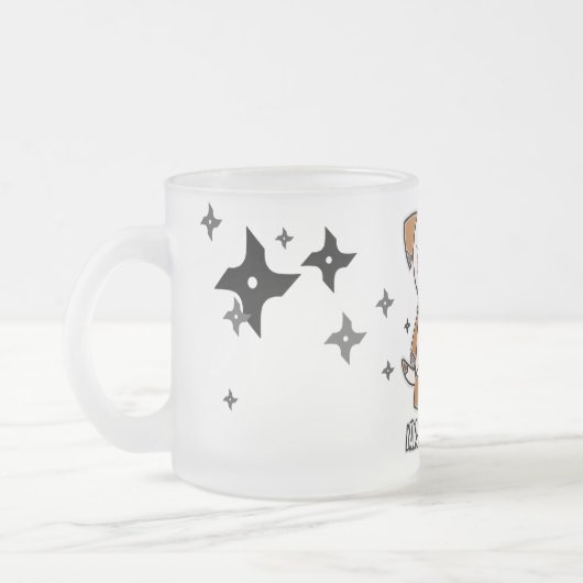 Ninja Hündchen! Mit Shurikens Tasse (Links)