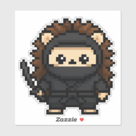 Ninja Igel 6x6 Aufkleber
