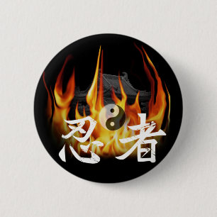 Ninja im Feuer Button