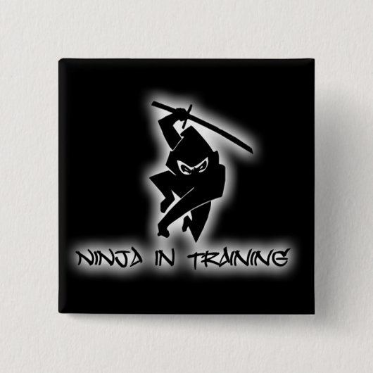 ninja im Training Button (Vorderseite)
