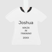 Ninja im Training Gelbgürtel Ornament (Rückseite)