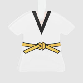 Ninja im Training Gelbgürtel Ornament