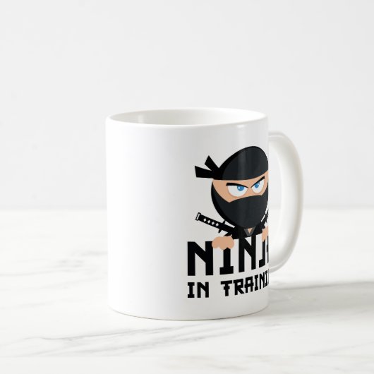 Ninja im Training Kaffeetasse (VorderseiteRechts)